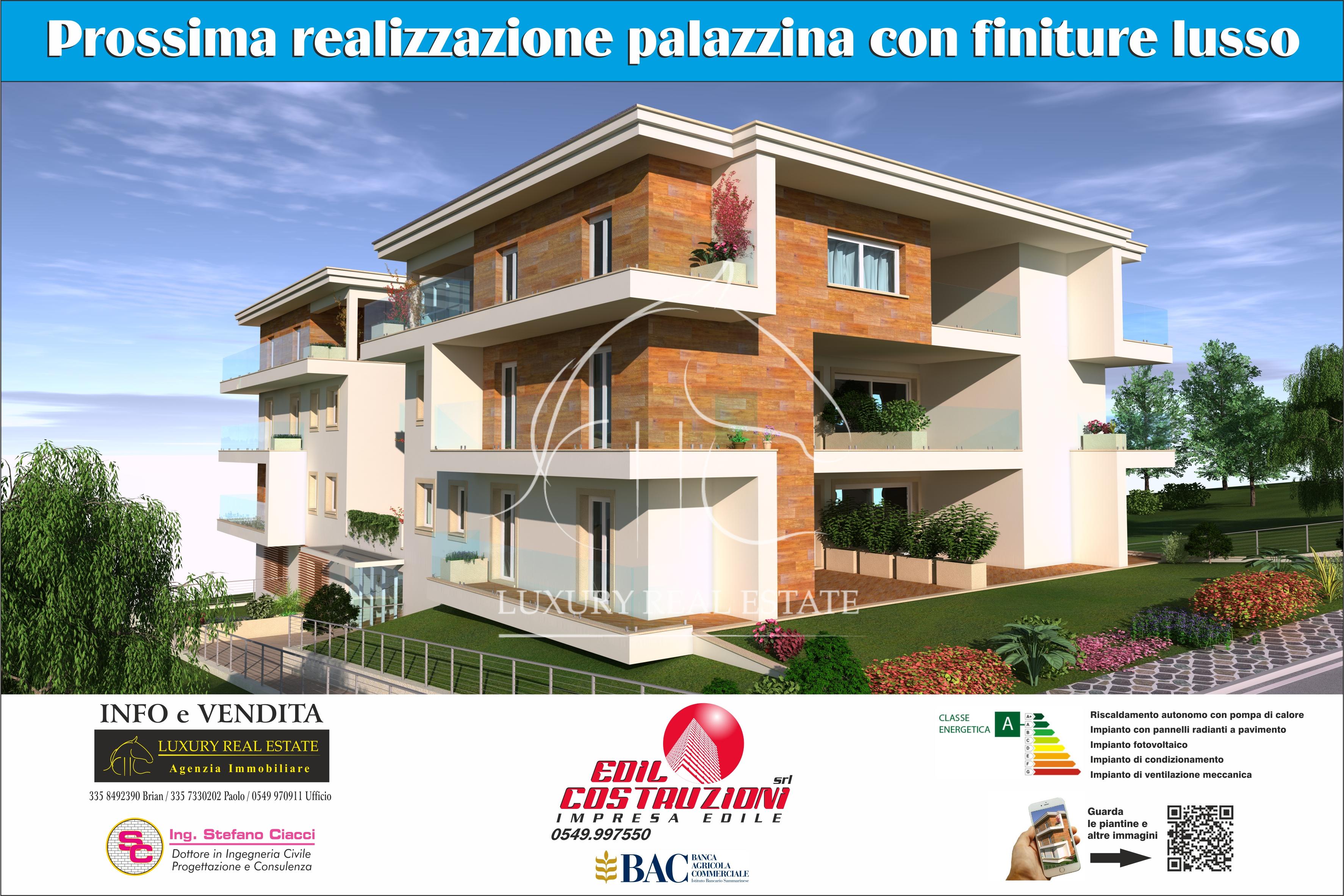 K.-Nr. 001 Wohnungen im Bau in der Gegend Falciano (RSM) Energieeffizienzklasse A