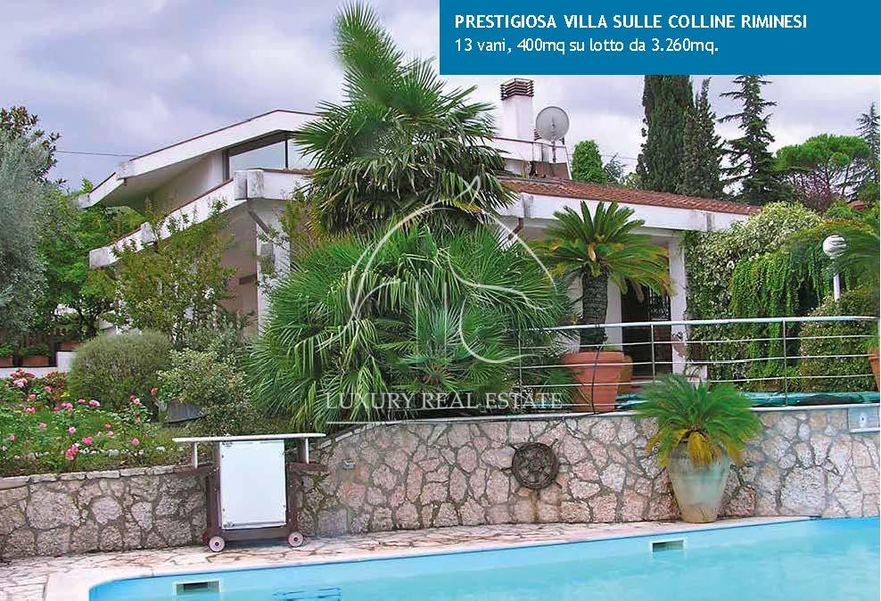 Rif. 273 CERASOLO (RN) prestigiosa villa  con piscina